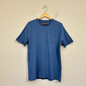 BIRDDOGS Short Sleeve Crewneck T-Shirt w Pocket in Blue
